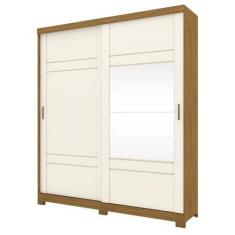 Imagem de Guarda Roupa Verg 02 Portas Deslizantes Nature/OFF White - Henn