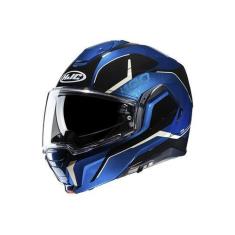 Imagem de Capacete Hjc I100 180 Lorix Pret Azu Branc  59