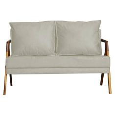 Imagem de Sofá 2 Lugares Namoradeira Sintético Mona Luxo Bege