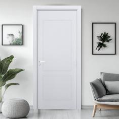 Imagem de Porta Provençal Uv Batente Regulável 07 Cm a 13 Cm Guarnição 7 Cm 92 X 210 Direito Branco