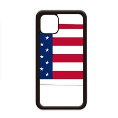 Imagem de Kansas USA Mapa Estrelas Listras Bandeira Formato para iPhone 12 Pro Max Capa para Apple Mini Mobile Case