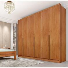 Imagem de Guarda Roupa Casal 6 Portas 6 Gavetas 100% MDF Fortuna - Tcil Móveis - Cinamomo