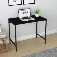 Imagem de Escrivaninha Industrial 90cm Active Yescasa Preto Onix