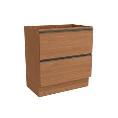 Imagem de Balcão De Cozinha Maxxi G755 2 Gavetas S/ Tampo 80cm Canela - Kappesberg