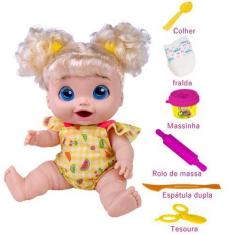 Imagem de Boneca Baby's Kitchen Alive Come Faz Caquinha Com Acessórios. - Toys