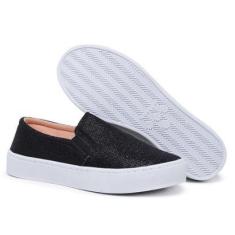 Imagem de Tênis Feminino Slip On Glitter Simon Vergan-Feminino