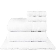Imagem de Jogo de Toalhas Fio Penteado Extra Macia 5 Peças - Comfort (Branco)