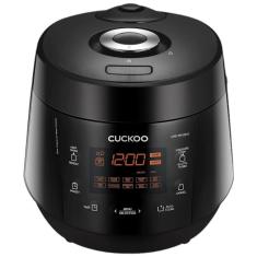 Imagem de Panela Elétrica de Arroz de Pressão Multifuncional e Programável, Panela Antiaderente, preta, CUCKOO CRP PK1001S, Preto