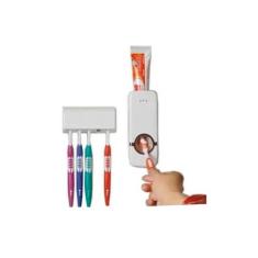 Imagem de Suporte Dispenser De Pasta Dental Automatico Porta Escovas