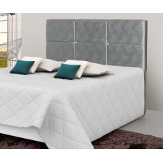 Imagem de Cabeceira Estofada Quarto Dubai King 195 Cm