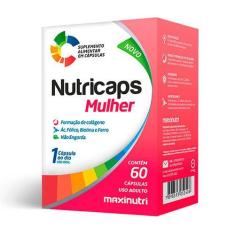 Imagem de Nutricaps Mulher Vitaminas E Minerais 60 Capsulas Maxinutri