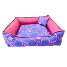 Imagem de Cama Pet Quadrada Estampada 52X52x17 M Lilás - Dog Cat Store