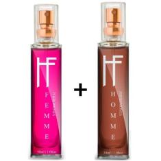 Imagem de Perfume Feromônios Feminino e Masculino Hot Flowers Hf Femme e HF Homm