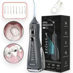 Imagem de Irrigador Oral életrico Fio Dental 300 ml Recarregável Portatil limpad