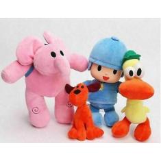 Imagem de Conjunto de bonecas de pelúcia Pocoyo Elly Pato Loula - Wokex