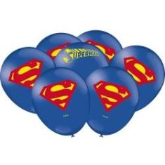 Imagem de Balão Festa Superman - 25 unidades - Festcolor - Rizzo Festas