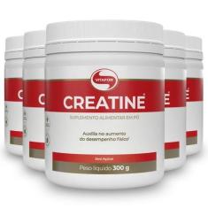 Imagem de Kit 5 Creatina Monohidratada Creatine Vitafor Pote 300G