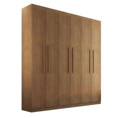 Imagem de Guarda-Roupa Casal Malibu 6 PT 2 GV Imbuia