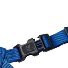 Imagem de Coleira Peitoral Ajustável Em X Para Cães Azul Marinho - G - Desembrul