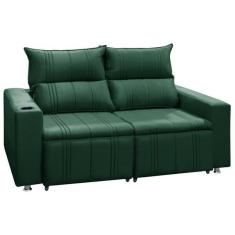 Imagem de Sof  Retr til E Reclin vel Madri 2l. 160cm C/molas - Veludo