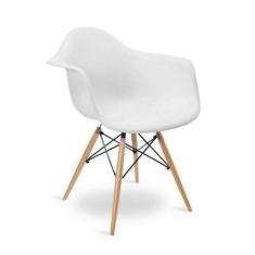 Imagem de Cadeira Eames Bra o Polipropileno Base Madeira Eiffel Espress