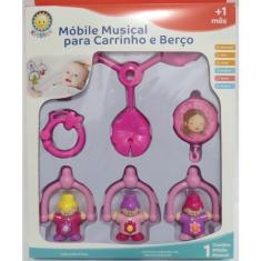 Imagem de Móbile Musical Para Carrinho E Berço Kitstar Rosa