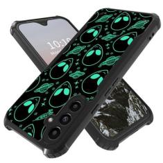 Imagem de Qindaiwen Capa para Samsung Galaxy S24 Plus, resistente à prova de choque com parte traseira rígida de acrílico, capa protetora fina à prova de choque de grau militar para Samsung Galaxy S24 Plus,