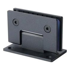 Imagem de Dobradiça Inox Preta 180 1012 Porta E Box Vid/Vid Gv48 Poli