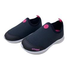 Imagem de Tênis Ortopé Happy Confort Infantil Preto/Rosa-Feminino