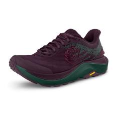 Imagem de Topo Athletic Ultraventure 4 Tênis de corrida feminino confortável acolchoado durável 5 mm Drop Trail Tênis atlético para corrida em trilha, Roxo/azul-petróleo escuro, 38