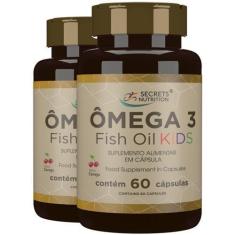Imagem de Ômega 3 Epa Dha Fish Oil Kids sabor Cereja 120 cápsulas mastigaveis - 