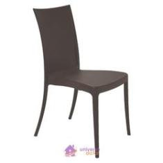 Imagem de Cadeira Tramontina Laura Ratan Marrom sem Braços em Polipropileno e Fibra de Vidro Tramontina