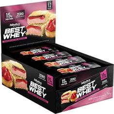 Imagem de Atlhetica Nutrition BEST WHEY BAR 15g Protein (12 barras de 62g) Cheesecake de Morango