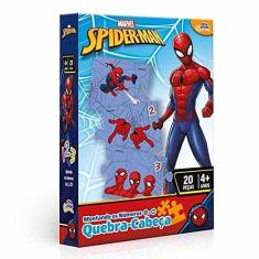 Imagem de Quebra Cabeça Montando Os Números De 1 A 20 Homem Aranha