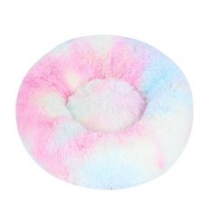 Imagem de KAIJIE Cama calmante para cães e gatos, cama redonda macia e aconchegante para cães e gatos pequenos, médios e pequenos, diâmetro de 120 cm