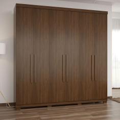 Imagem de Guarda-roupa Jacarandá Madeirado 6 Pts E 6 Gavetas Internas