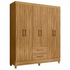 Imagem de Guarda Roupa Panamá 153cm 6 Portas Freijó Moval