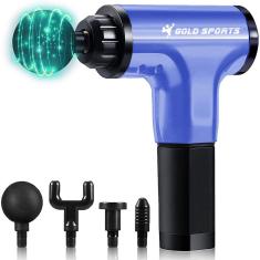 Imagem de Massageador Elétrico Pistola Gold Sports ProII Corporal Relaxante Fit