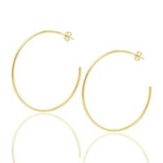 Imagem de Brinco Argola Grande Folheado A Ouro 18K