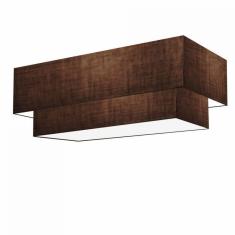 Imagem de Plafon Duplo Retangular Md-3072 99X40 80X30 Bivolt Café