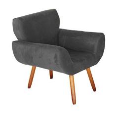 Imagem de Poltrona Decorativa Letícia Suede  - JRV Móveis