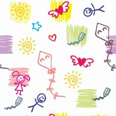 Imagem de Papel De Parede Adesivo Lavável Brincadeiras 9M