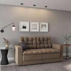 Imagem de Sofá 3 Lugares Retrátil Dresden Suede Bege