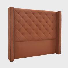 Imagem de Cabeceira Cama Box Solteiro 90 cm Vicenza Veludo Cobre S04 - D'Rossi