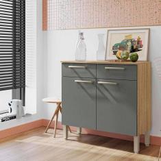 Imagem de Balcão De Cozinha Ambiente Nala Freijó Gris - Kits Paraná