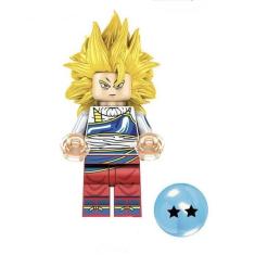 Imagem de Boneco Blocos De Montar Dragon Ball Son Goku Blond Hair