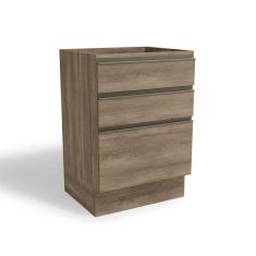 Imagem de Gabinete de Cozinha Modulado  Maxxi G743 c/ 3 Gavetas s/ Tampo Nogal - Kappesberg