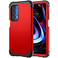 Imagem de Capa de telefone para Motorola Moto Edge 2021/MotoEdge 5G UW capa rígida à prova de choque de silicone macio híbrido três camadas Defender proteção resistente carregamento sem fio MotoEdge5GUW