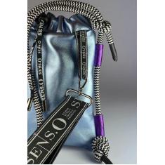 Imagem de Bolsa Pequena Bag Pocket Para Celular Couro Legítimo Metalizado Curaça