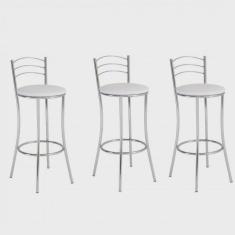 Imagem de Conjunto 3 Banquetas Altas 3 Arames Unimóvel